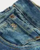 RRL High Slim Brannon Repaired Jean sold by Cave and Post