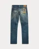 RRL High Slim Brannon Repaired Jean sold by Cave and Post