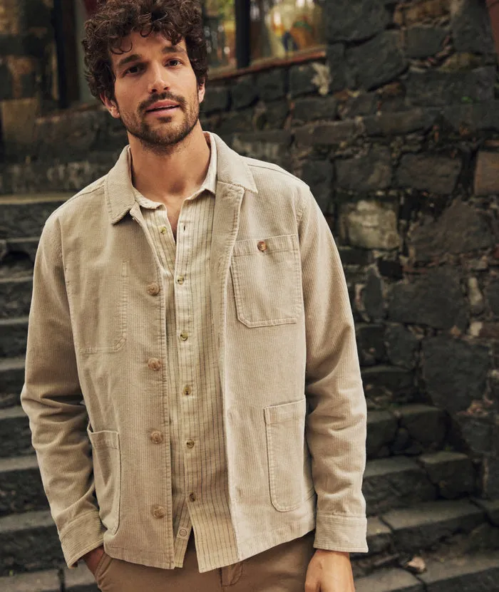 Walker Cord Chore Coat in Vintage Khaki sold by Cave and Post product image thumbnail 2