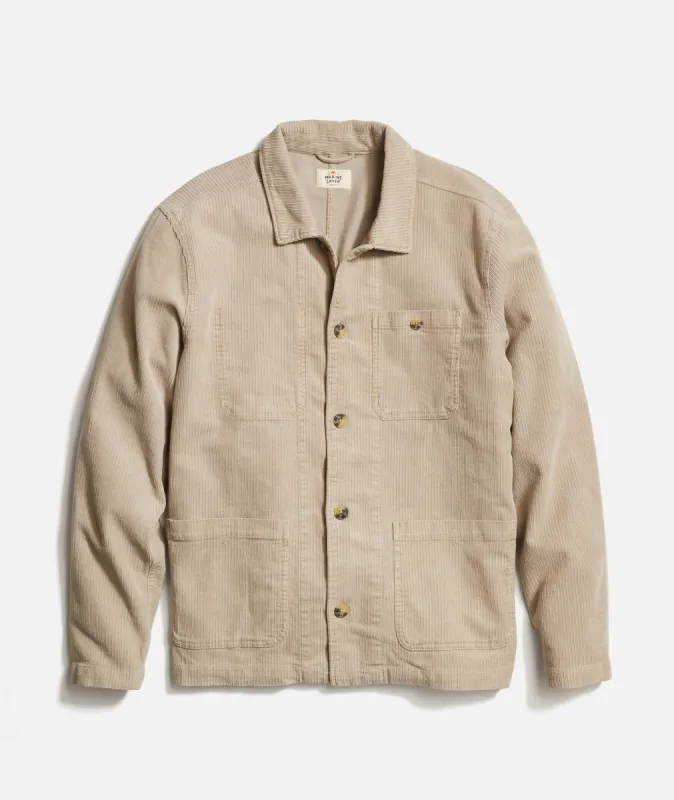 Walker Cord Chore Coat in Vintage Khaki sold by Cave and Post