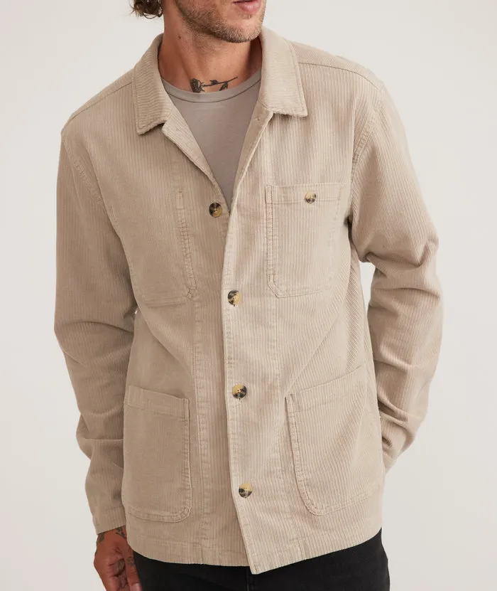 Walker Cord Chore Coat in Vintage Khaki sold by Cave and Post product image thumbnail 4