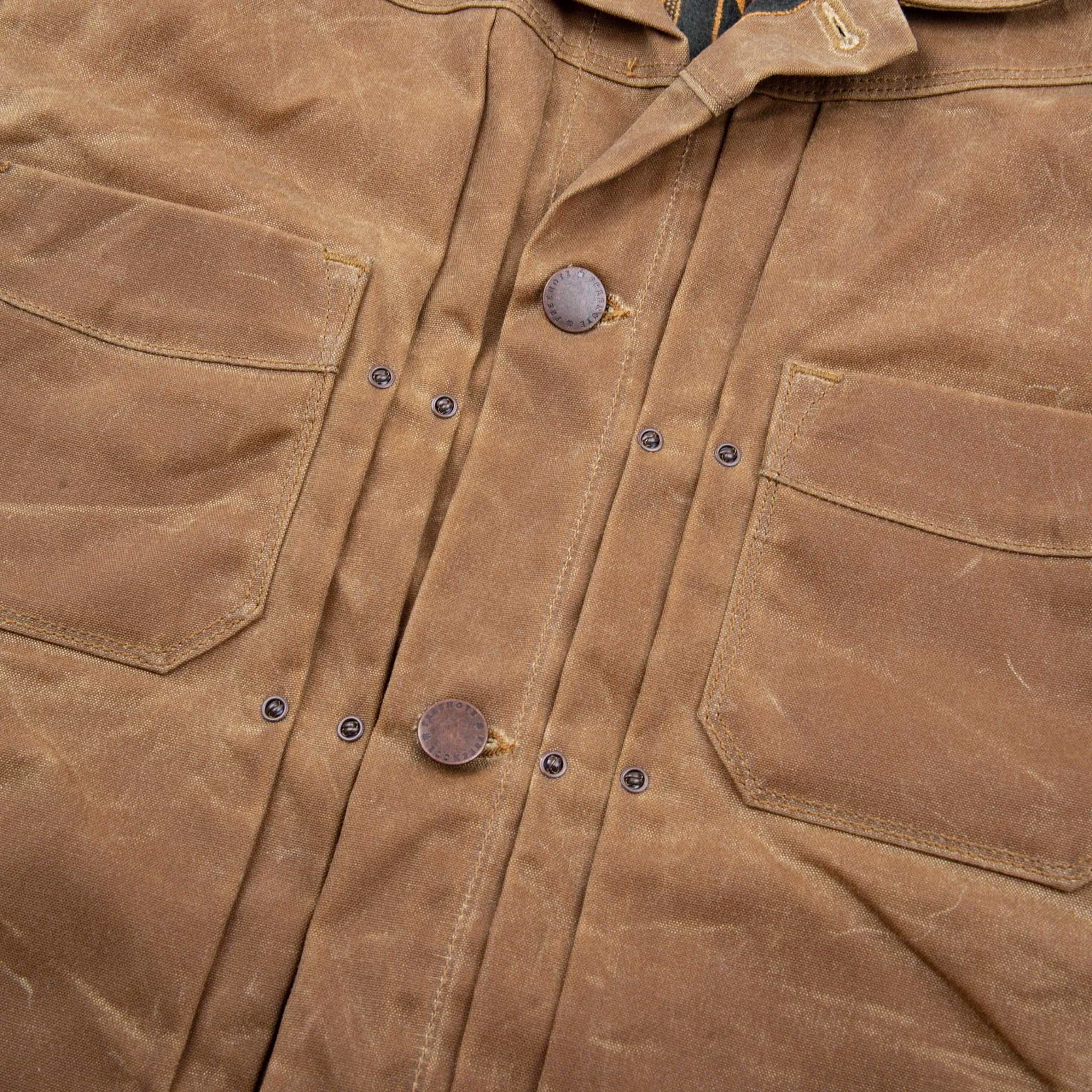 RIDERS JACKET WAXED CANVAS - RUST sold by Cave and Post product image thumbnail 5