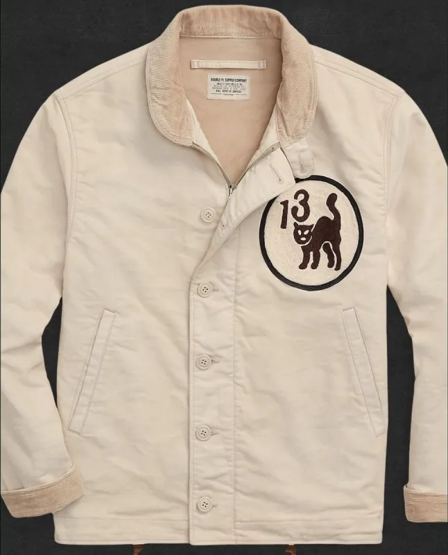 RRL Hand-Embroidered Cotton Deck Jacket sold by Cave and Post