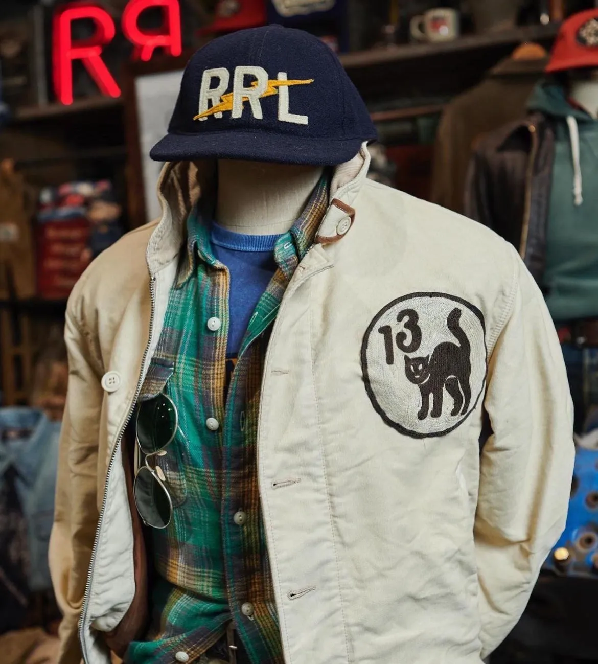 RRL Hand-Embroidered Cotton Deck Jacket sold by Cave and Post product image thumbnail 3