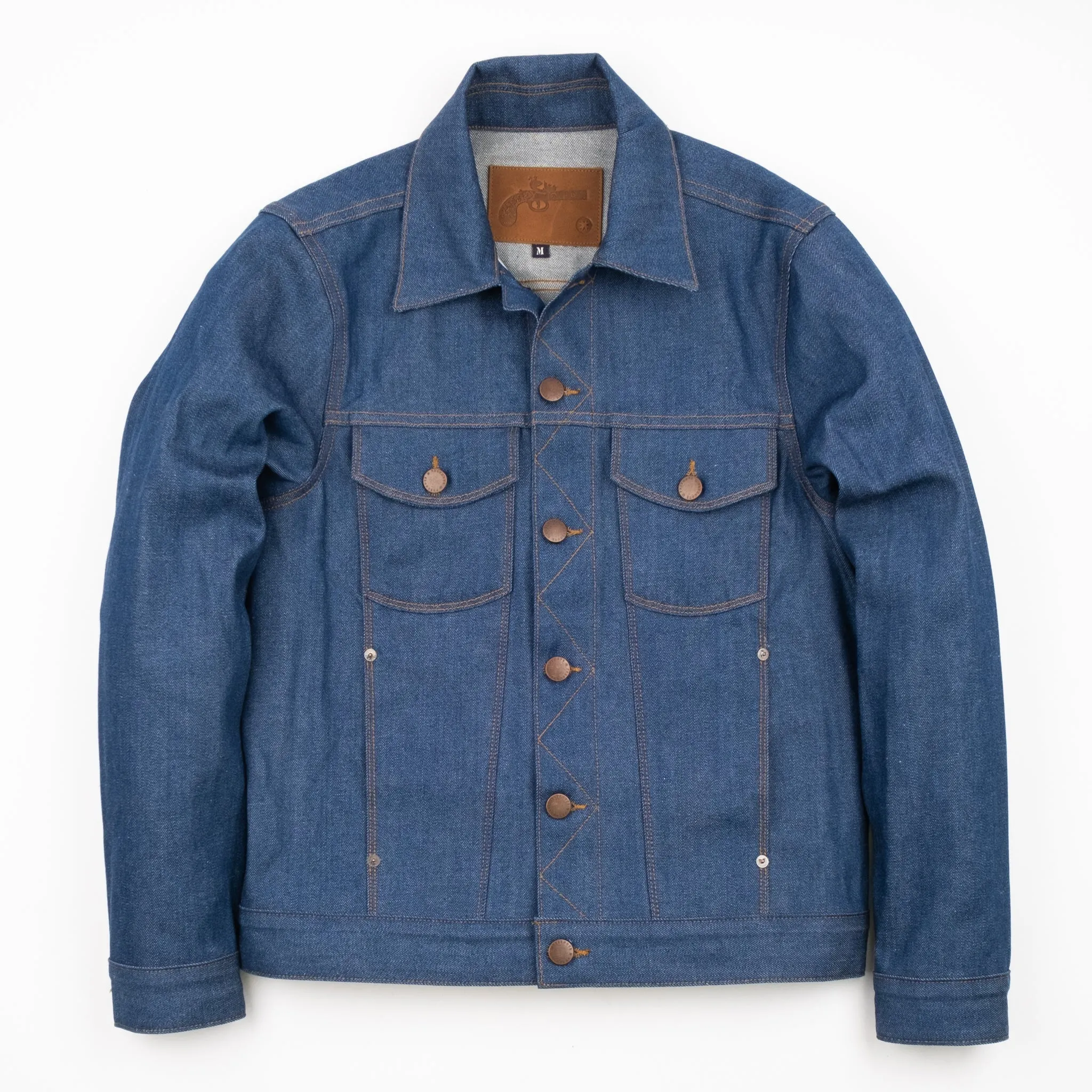 CLASSIC DENIM JACKET 12 OUNCE VINTAGE BLUE DENIM sold by Cave and Post