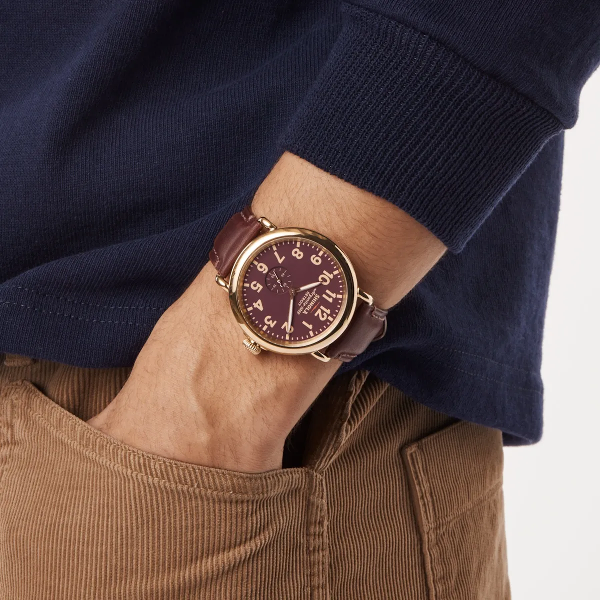 The Runwell 47mm - Oxblood sold by Cave and Post product image thumbnail 2