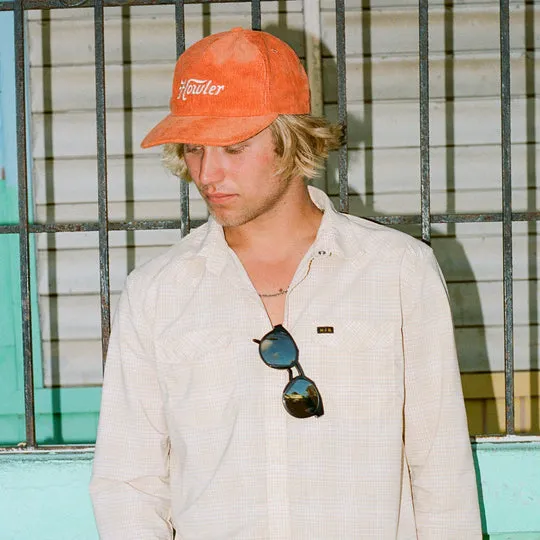 Howler Script Snapback - Orange Corduroy sold by Cave and Post product image thumbnail 2