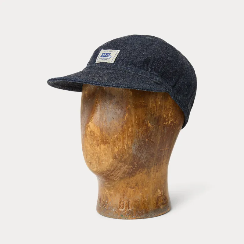 RRL Indigo Denim Cap sold by Cave and Post