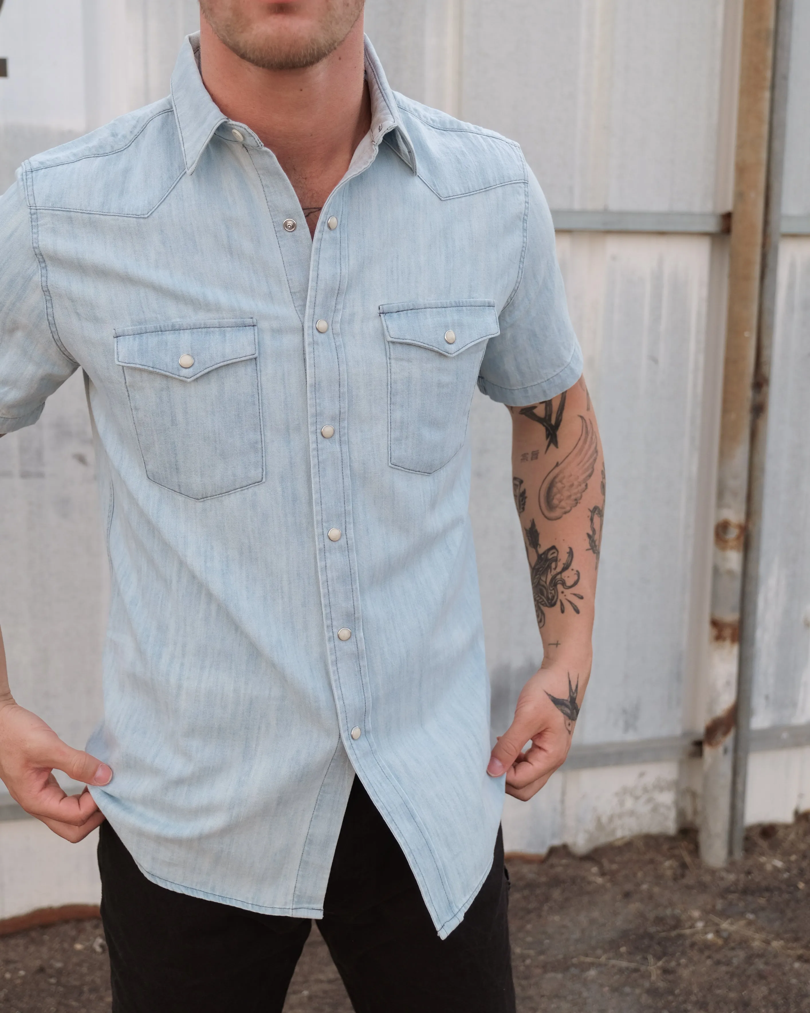 Washed Out Indigo Denim sold by Cave and Post product image thumbnail 4