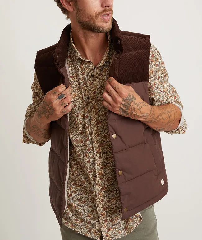 Pantoll Puffer Vest in Brown sold by Cave and Post product image thumbnail 3