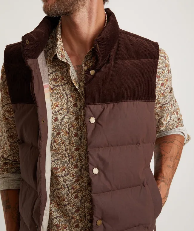 Pantoll Puffer Vest in Brown sold by Cave and Post product image thumbnail 4