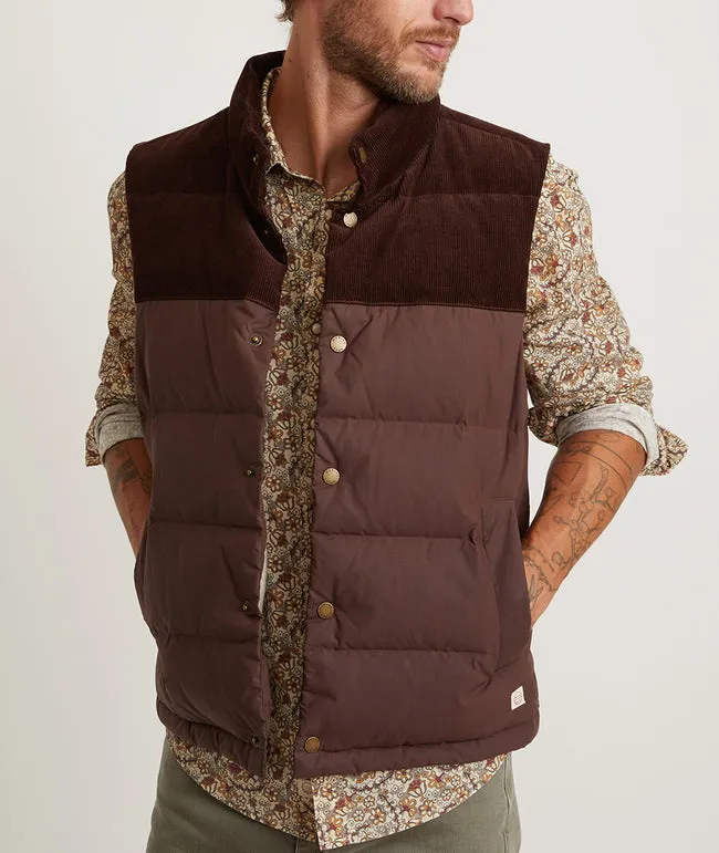 Pantoll Puffer Vest in Brown sold by Cave and Post product image thumbnail 2
