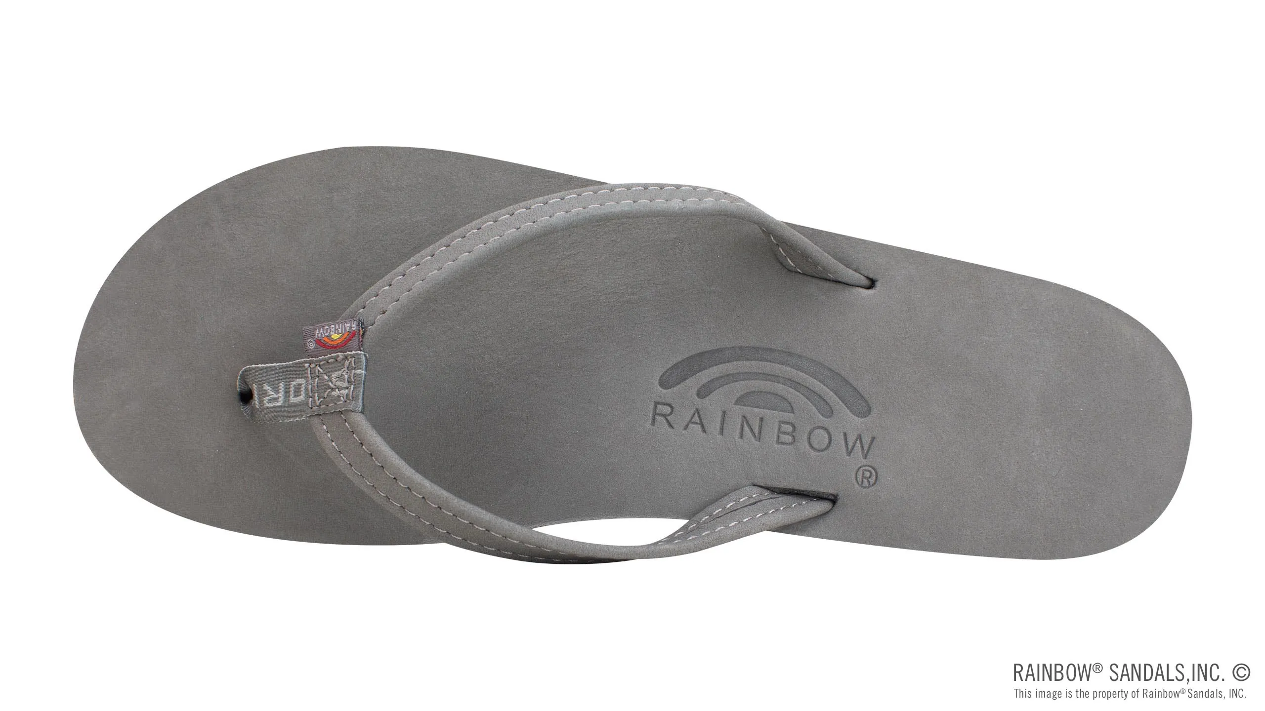 Single Layer Premier Leather with Arch Support and a 1/2" Narrow Strap - Grey sold by Cave and Post product image thumbnail 3