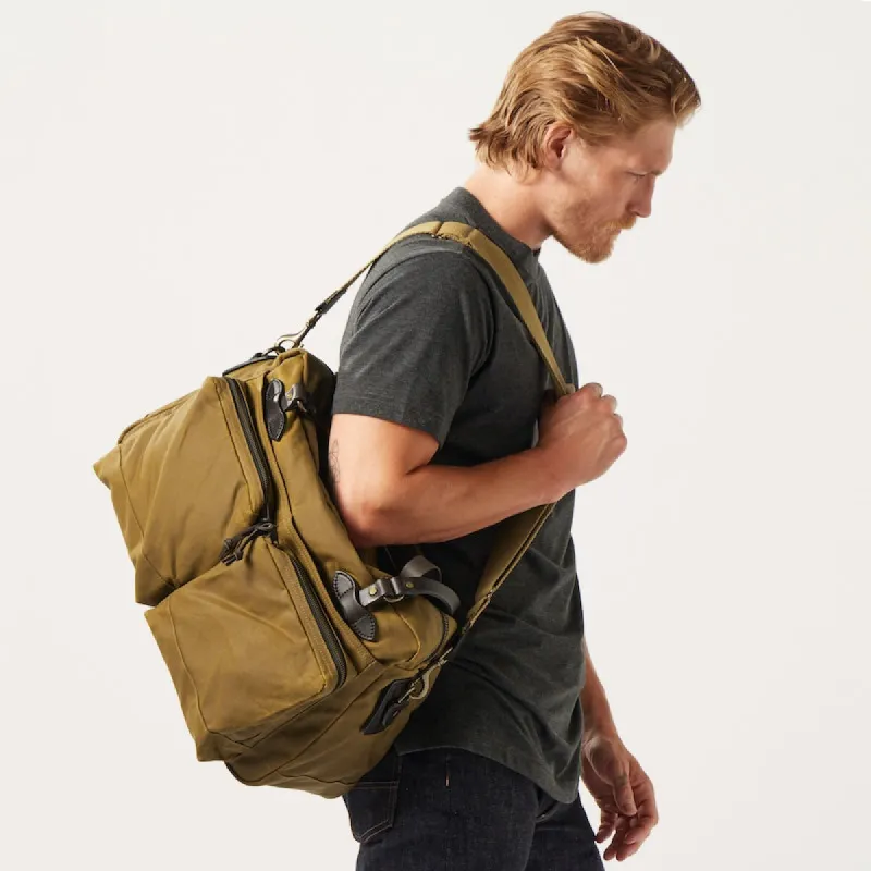 48 HOUR TIN CLOTH DUFFLE BAG - DARK TAN sold by Cave and Post