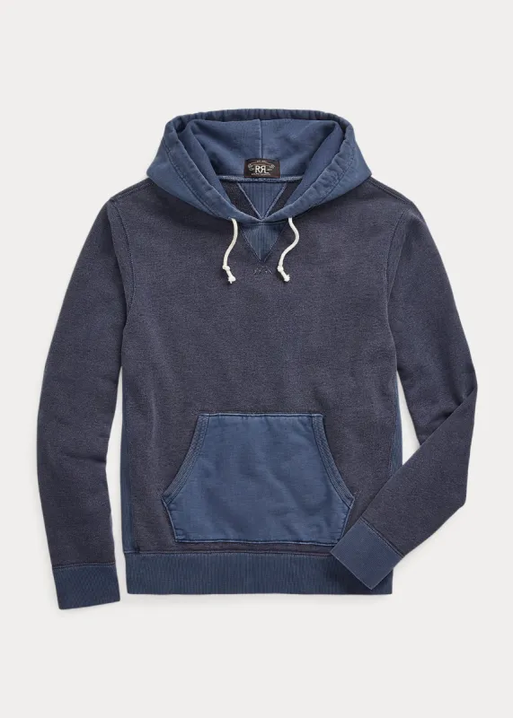 RRL Garment-Dyed French Terry Hoodie sold by Cave and Post