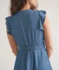 Camila Midi Dress - Chambray sold by Cave and Post