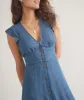 Camila Midi Dress - Chambray sold by Cave and Post