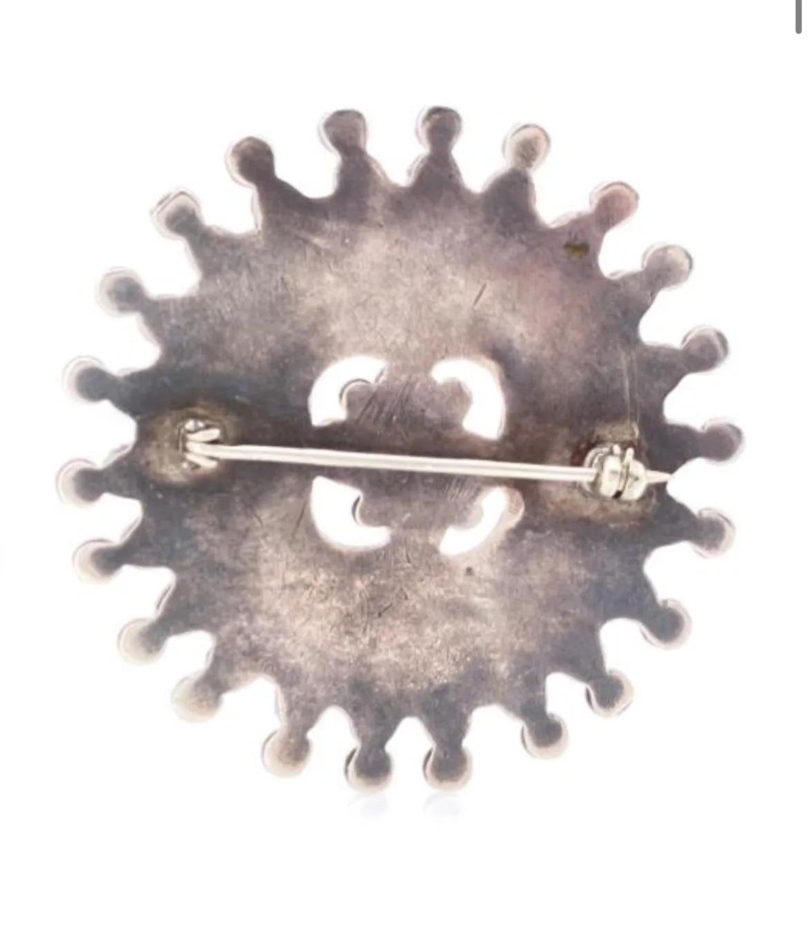 Native American Sterling Silver Petite Point Brooch sold by Cave and Post product image thumbnail 2