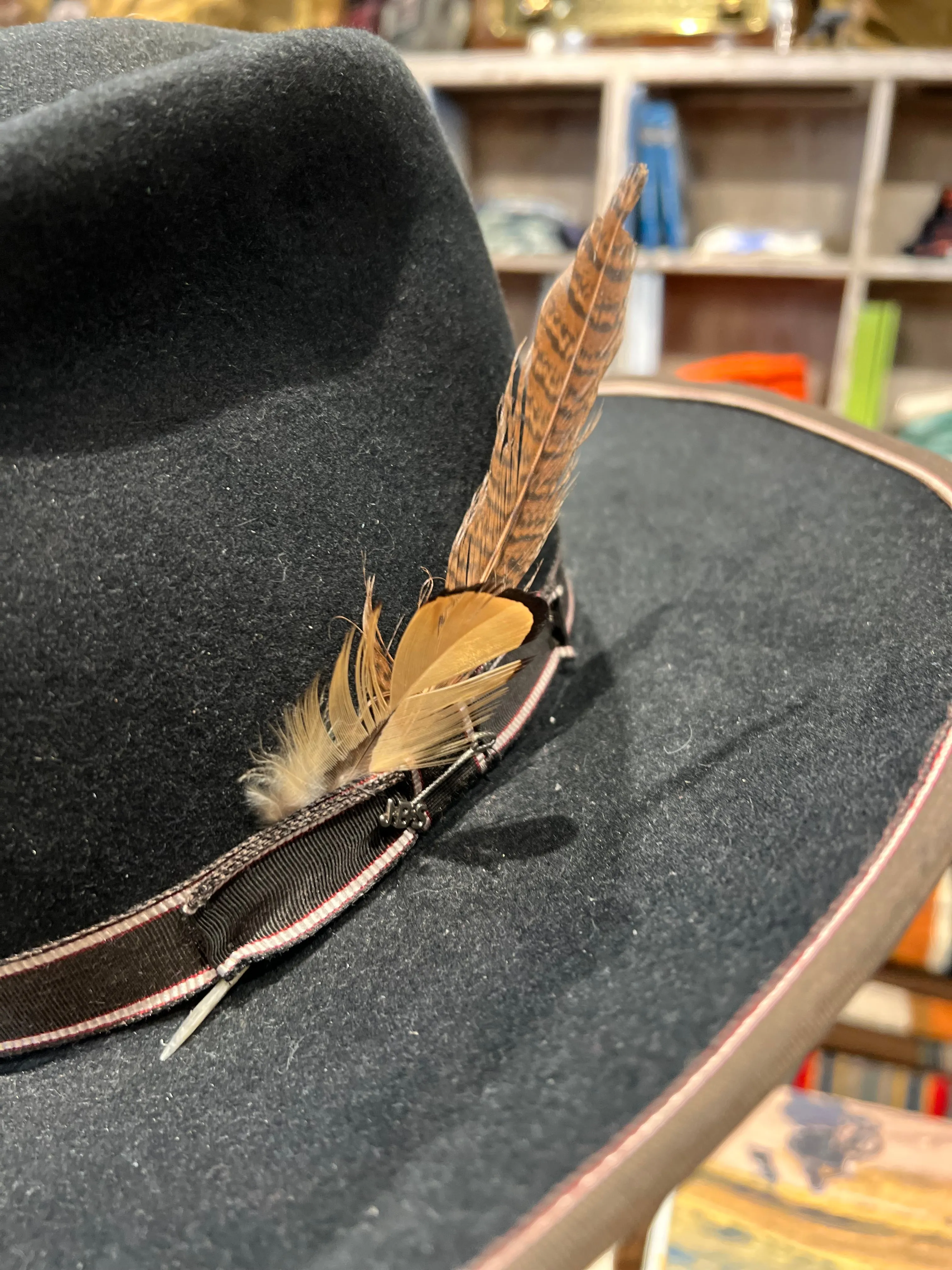 Stetson Black 4X Beaver Felt Cowboy Hat Size 7 1/4 | Parallel