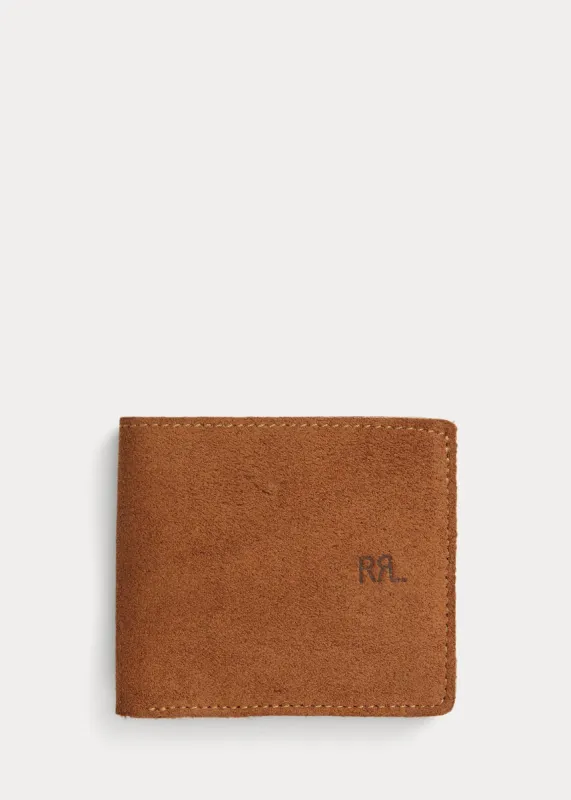 RRL Roughout Suede Billfold sold by Cave and Post