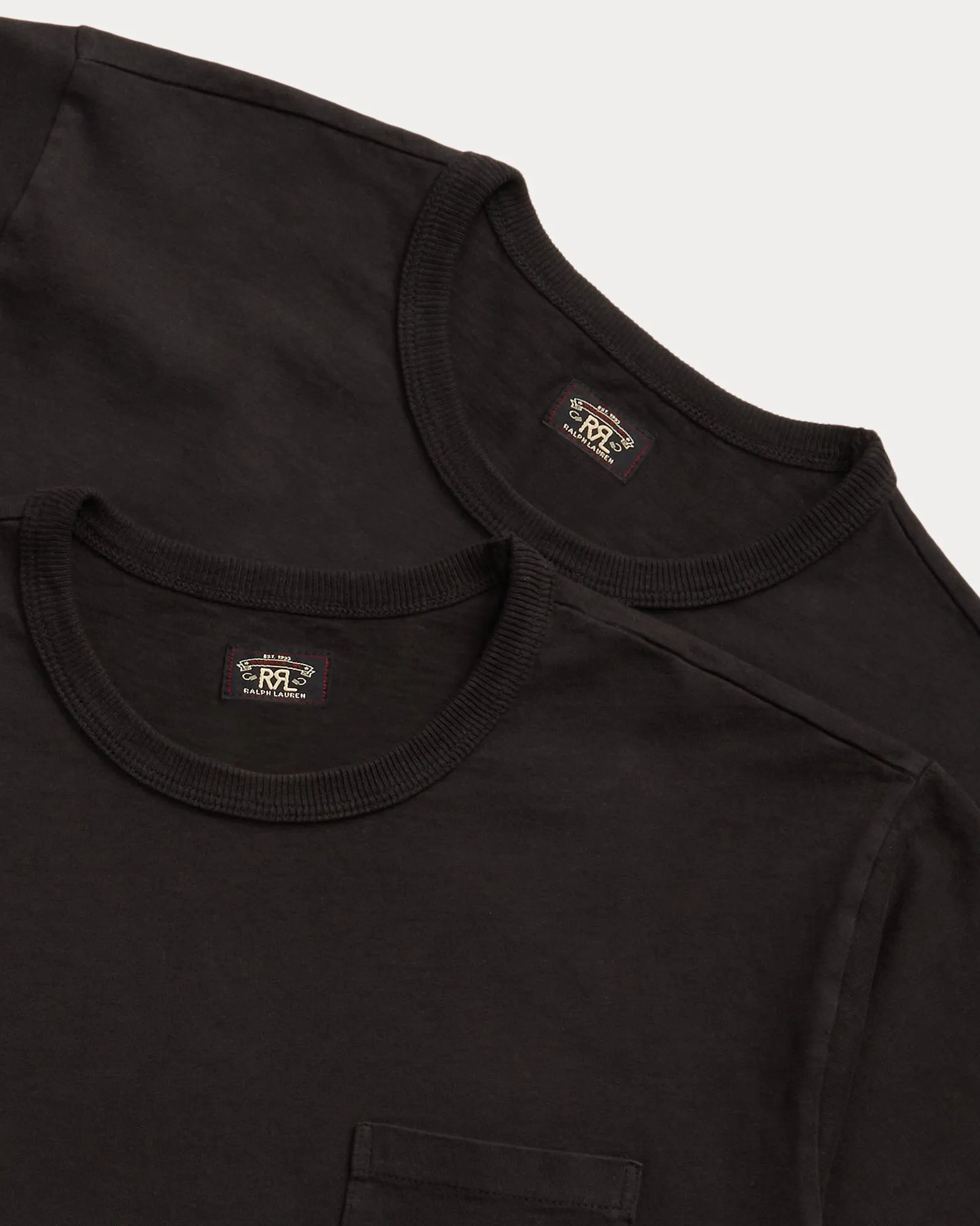 RRL Garment-Dyed Pocket T-Shirt 2-Pack - Black sold by Cave and Post product image thumbnail 3
