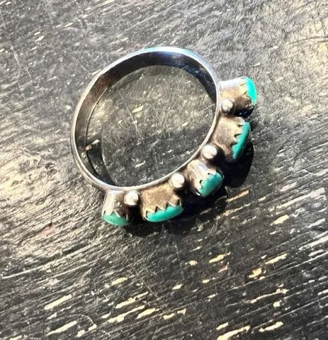 Vintage Sterling and Turquoise Ring sold by Cave and Post