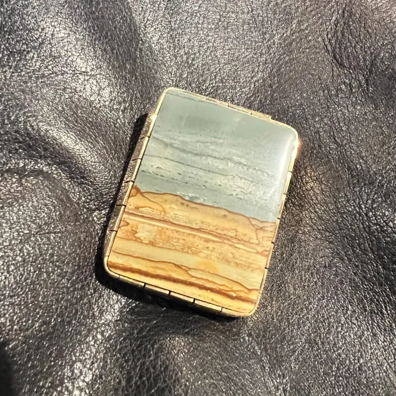 One of Kind Succor Creek Picture Jasper Money Clip sold by Cave and Post