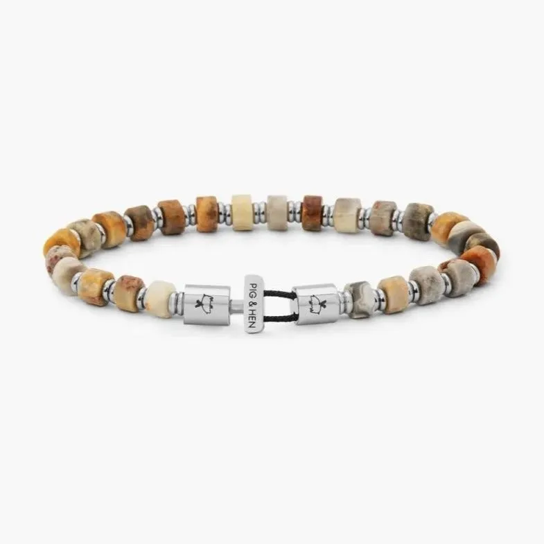 BRONTIDE 6MM CRAZY AGATE | SILVER sold by Cave and Post