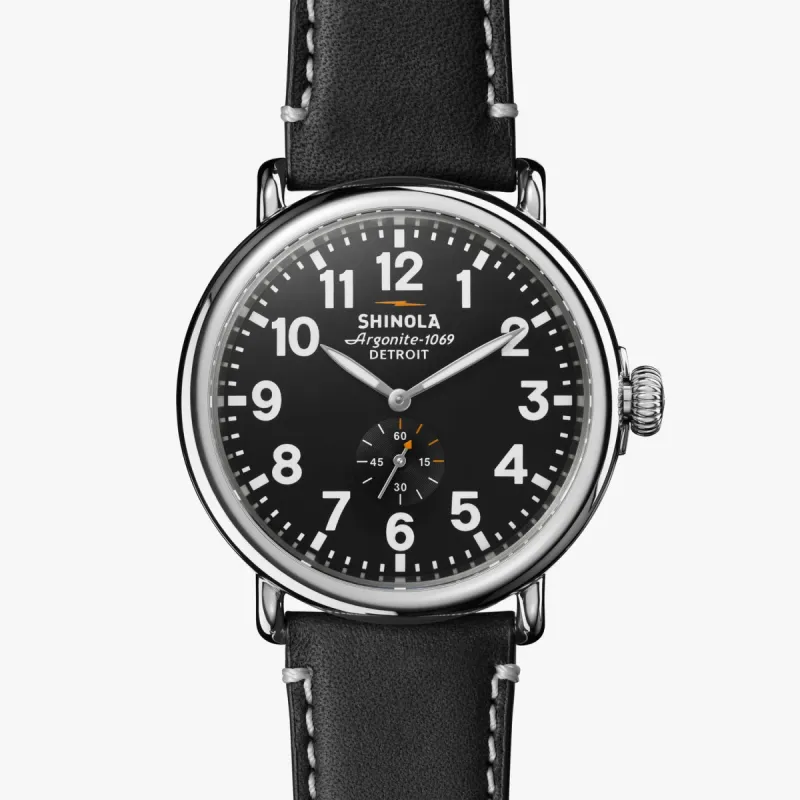 The Runwell 47mm-Black sold by Cave and Post