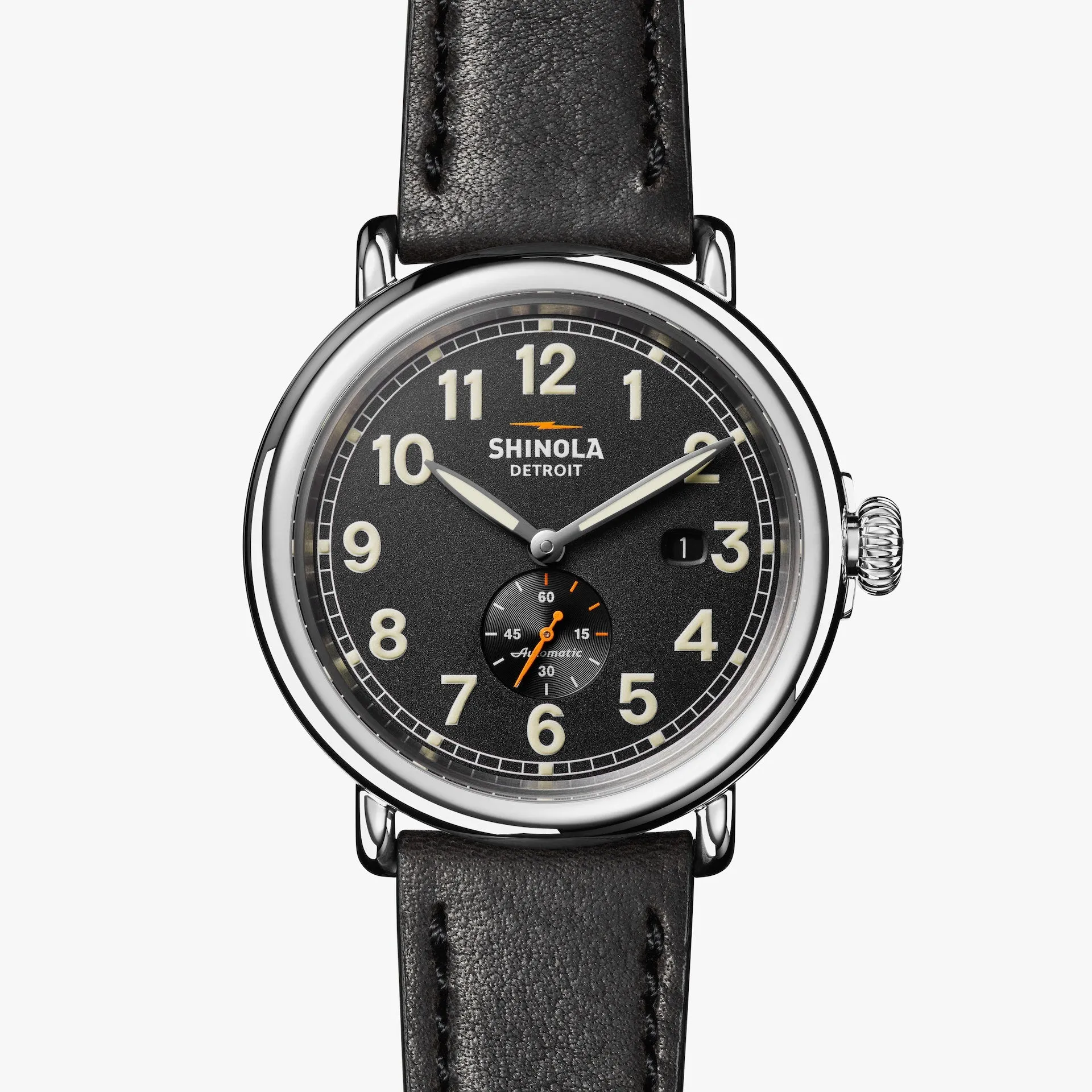 THE RUNWELL AUTOMATIC 45MM - BLACK sold by Cave and Post