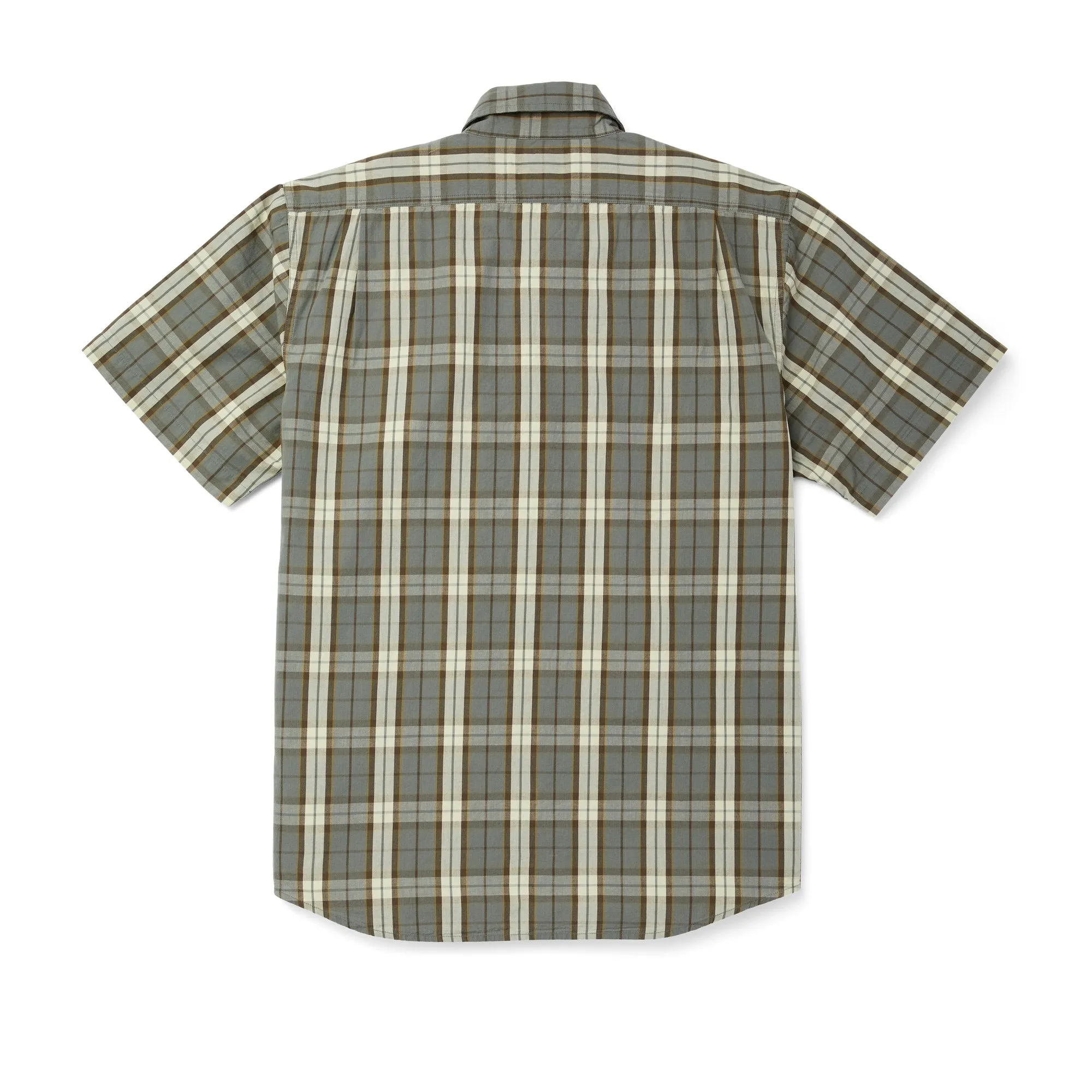WASHED SHORT SLEEVE FEATHER CLOTH SHIRT - SAGE GREEN sold by Cave and Post product image thumbnail 2