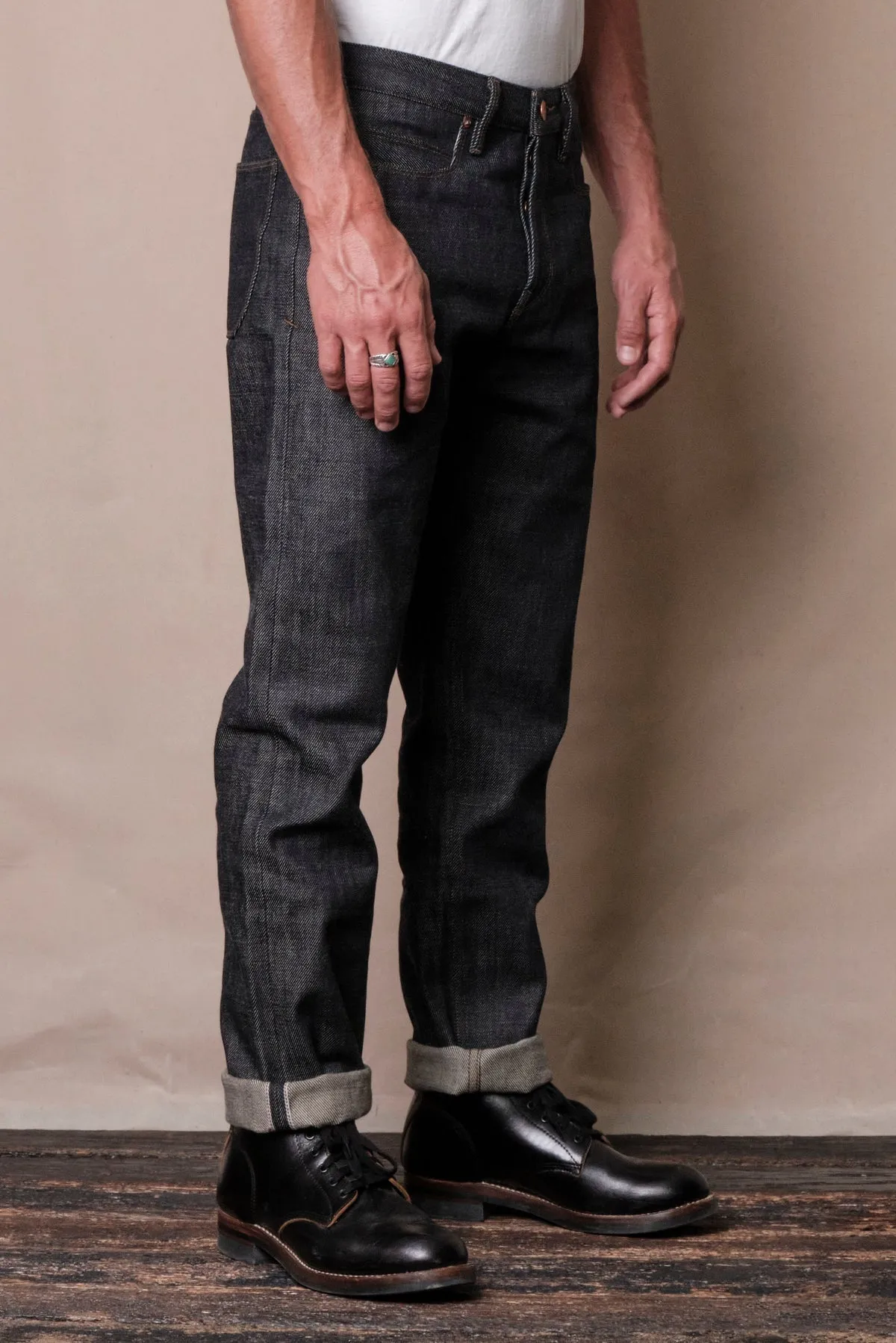 PORTOLA CLASSIC TAPER 20 OUNCE INDIGO DENIM sold by Cave and Post product image thumbnail 3