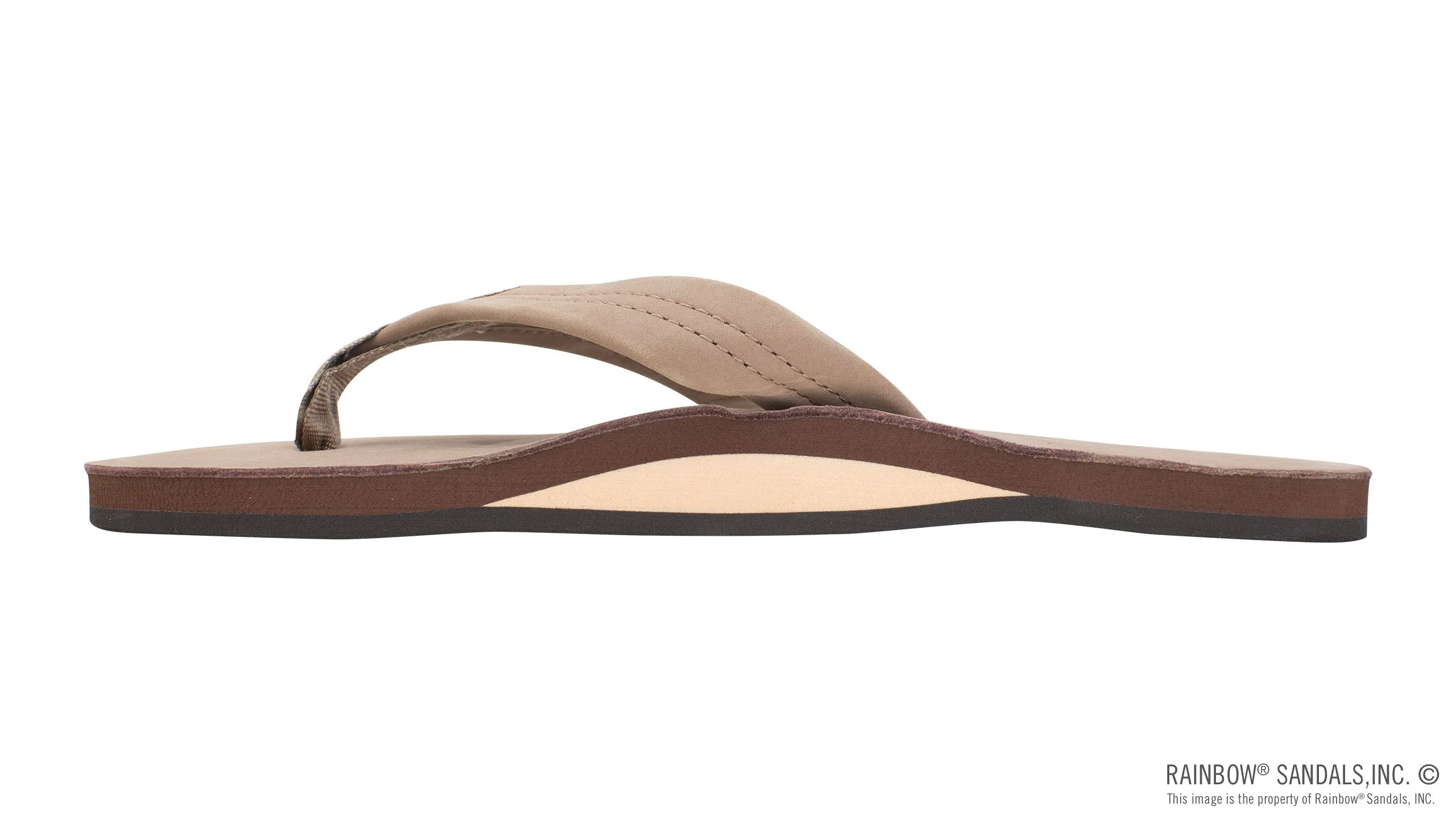 Single Layer Premier Leather with Arch Support 1" Strap - Dark Brown sold by Cave and Post product image thumbnail 2