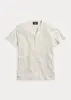 RRL Waffle-Knit Short-Sleeve Henley Shirt - Paper White sold by Cave and Post