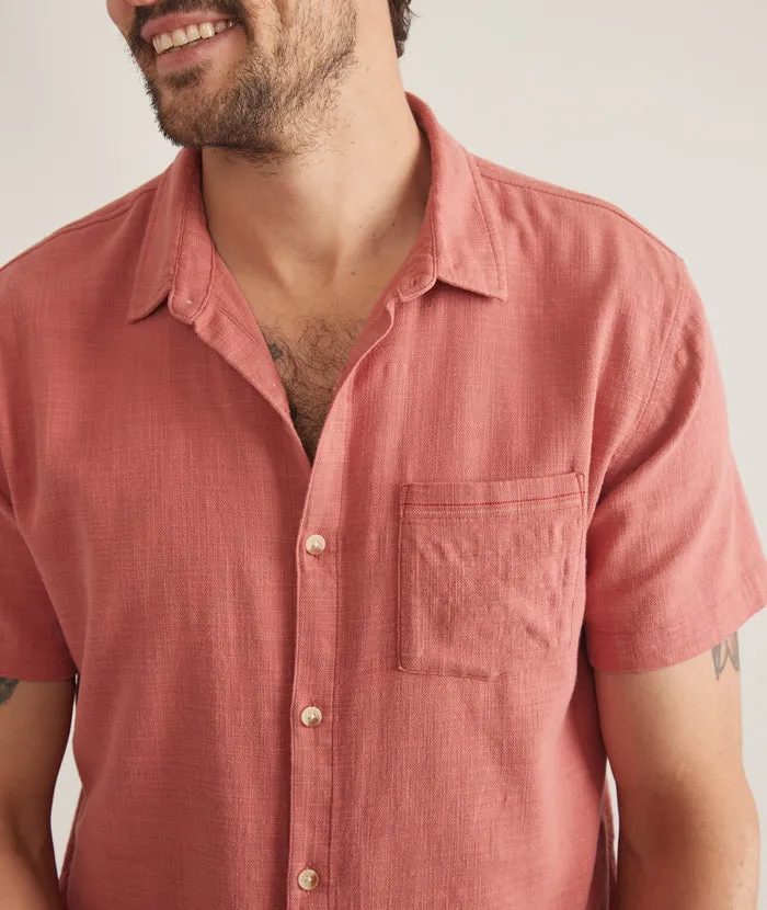 Stretch Selvage Short Sleeve Shirt - Rust sold by Cave and Post product image thumbnail 2