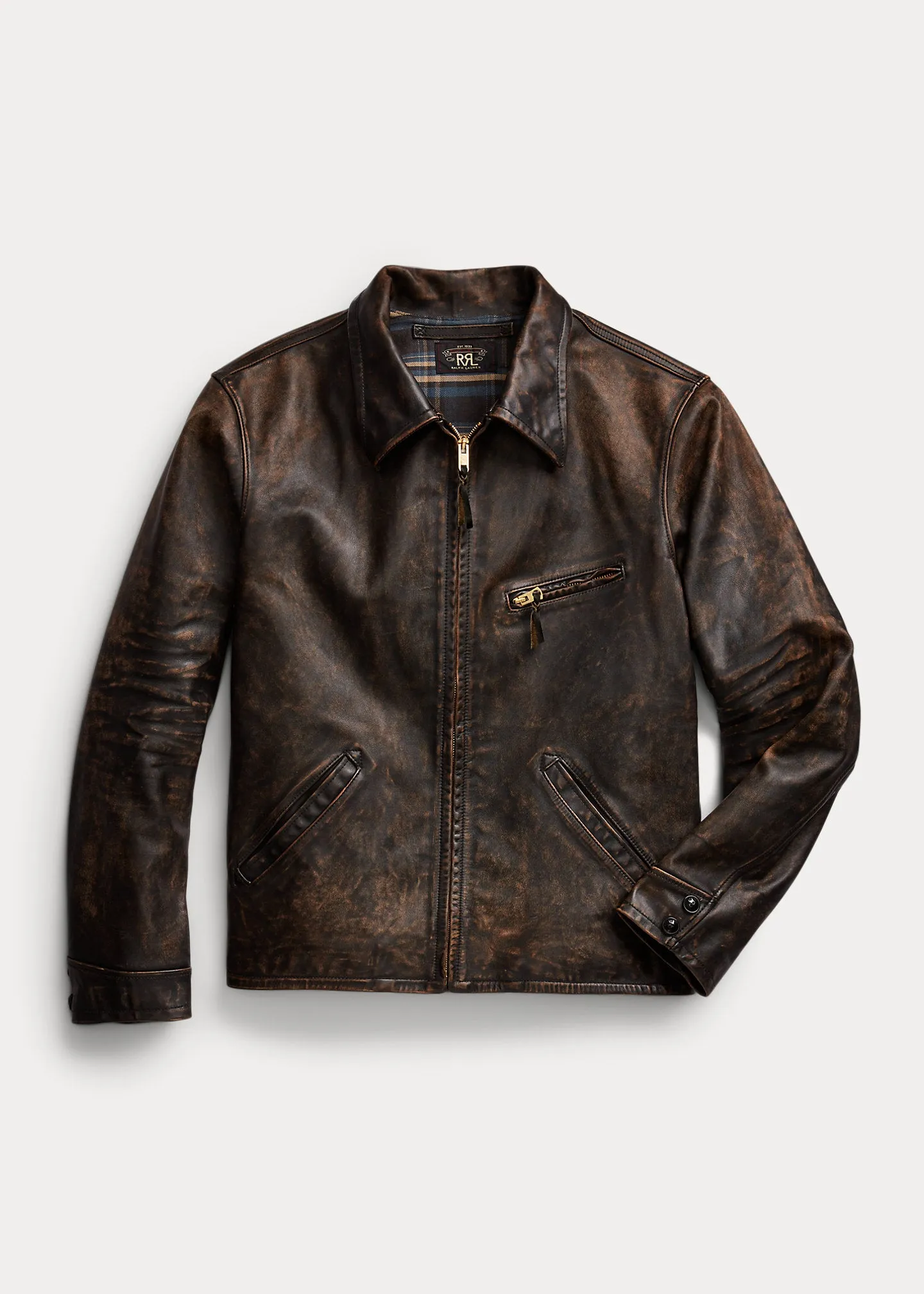 RRL Leather Jacket sold by Cave and Post