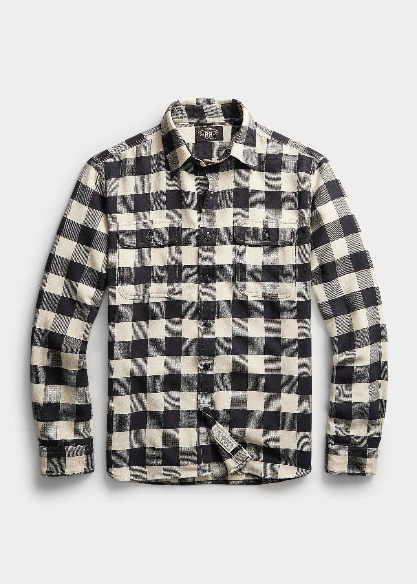 RRL Buffalo Check Twill Workshirt sold by Cave and Post