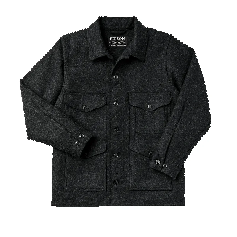 MACKINAW WOOL CRUISER JACKET - CHARCOAL sold by Cave and Post product image thumbnail 4