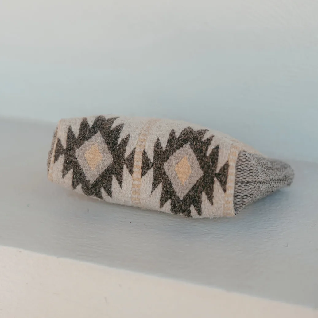 Artisan Made Beige Handwoven Wool Clutch sold by Cave and Post product image thumbnail 3