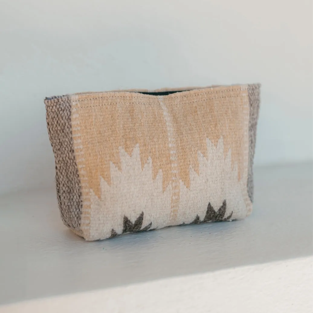 Artisan Made Beige Handwoven Wool Clutch sold by Cave and Post product image thumbnail 2