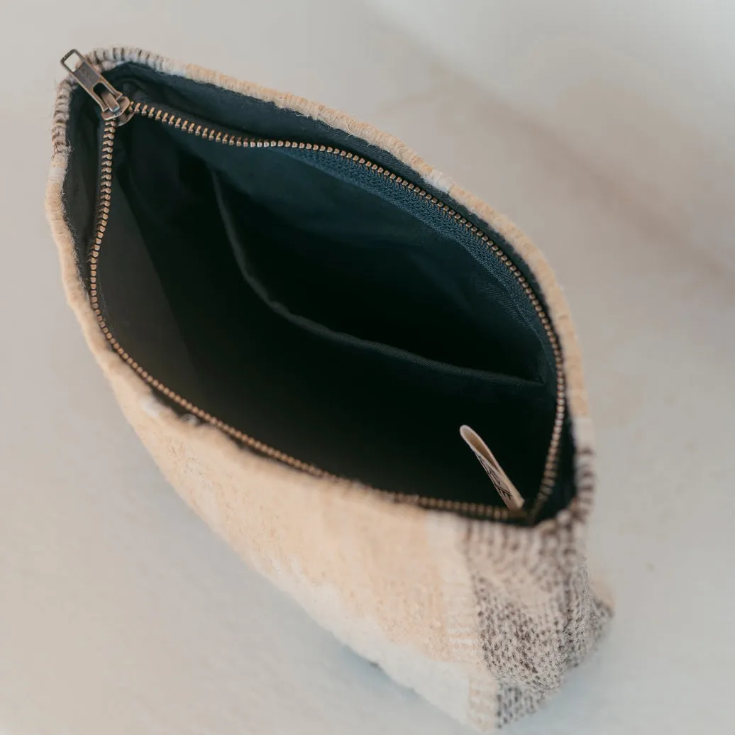 Artisan Made Beige Handwoven Wool Clutch sold by Cave and Post product image thumbnail 4