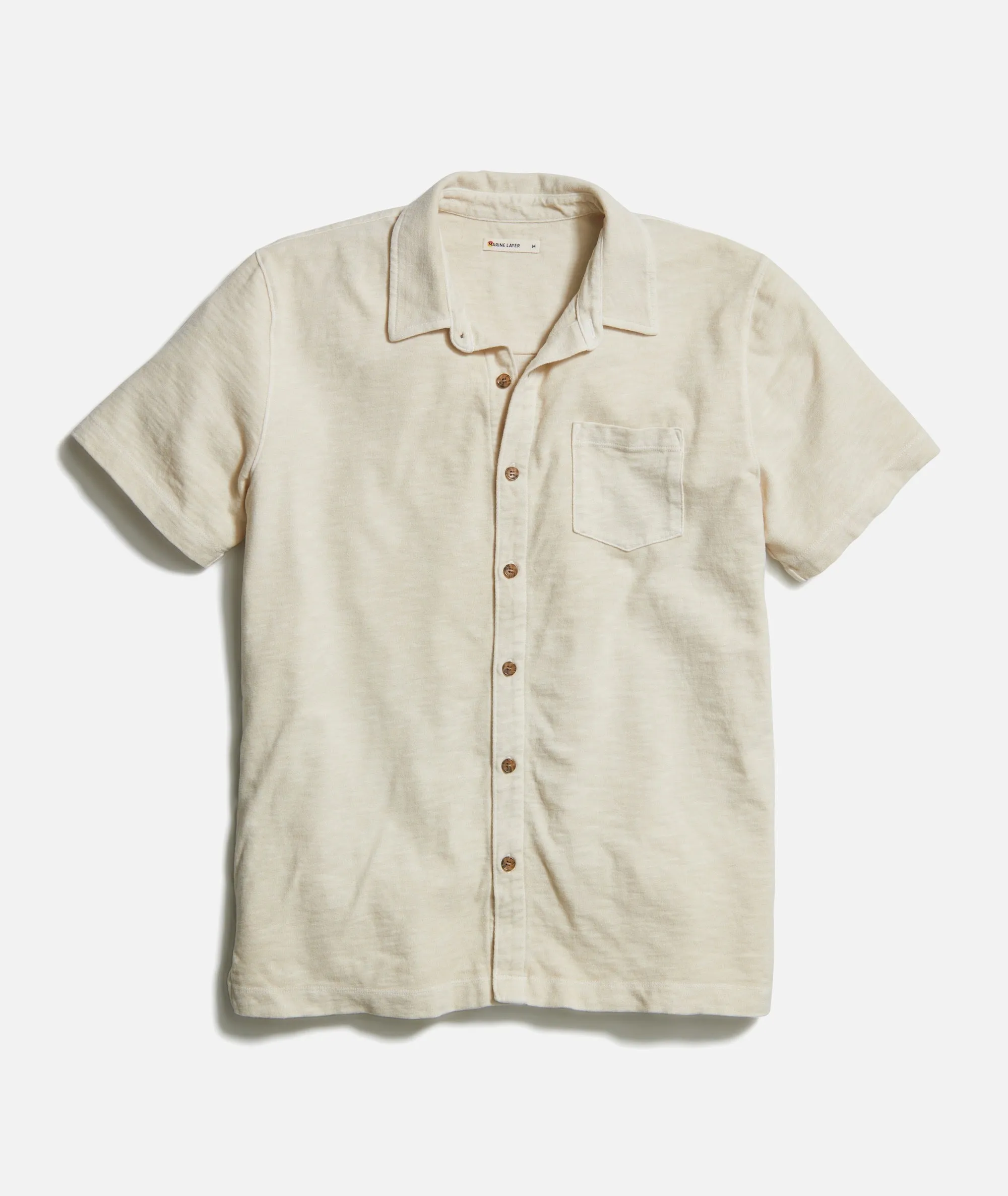 Vintage Heavy Slub Button Down - Sand sold by Cave and Post