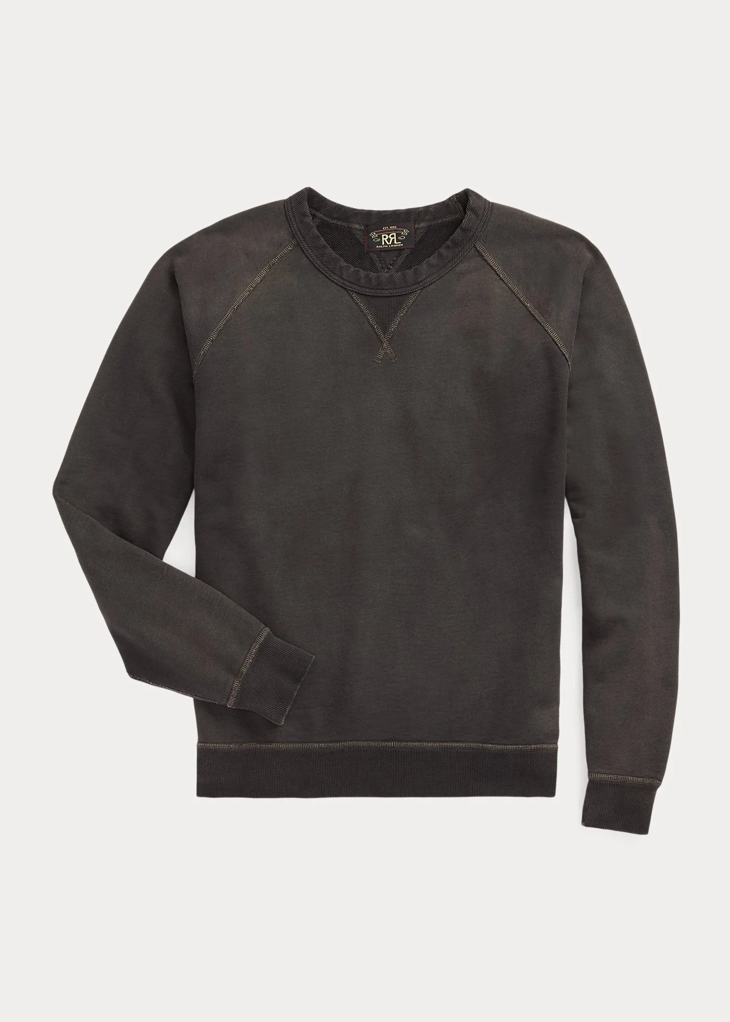 RRL Black Indigo French Terry Sweatshirt sold by Cave and Post