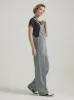 WOMEN'S BIB OVERALL IN RAILROAD STRIPE sold by Cave and Post
