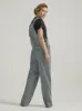 WOMEN'S BIB OVERALL IN RAILROAD STRIPE sold by Cave and Post