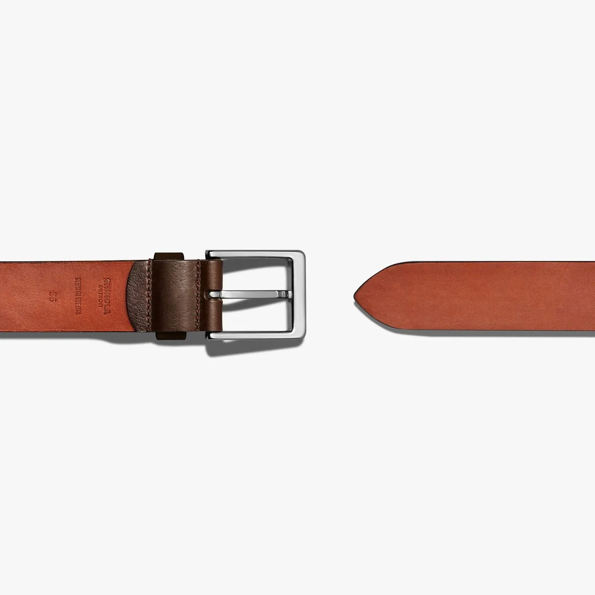 1-1/2 Lightning Bolt Keeper Belt-Deep Brown by Shinola sold by Cave and Post product image thumbnail 2