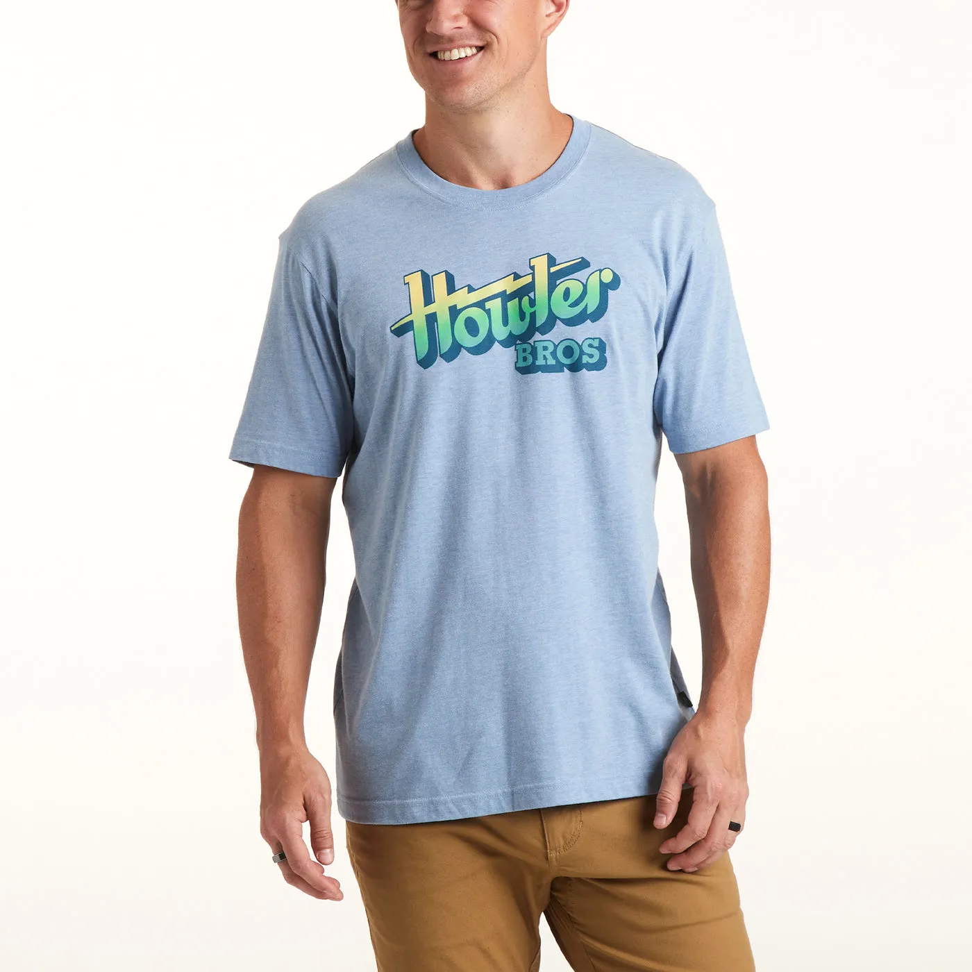 Howler Electric Fade T-Shirt // Light Blue Heather sold by Cave and Post product image thumbnail 2