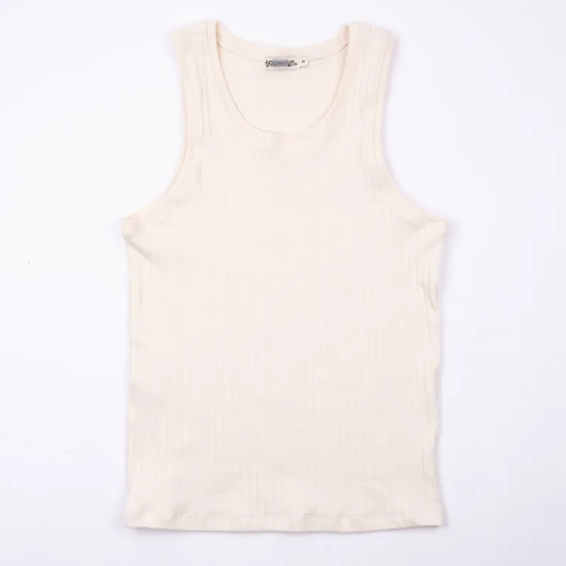 FREENOTE COTTON RIBBED TANK - NATURAL sold by Cave and Post