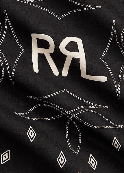 RRL Logo Cotton Bandanna sold by Cave and Post product image thumbnail 3