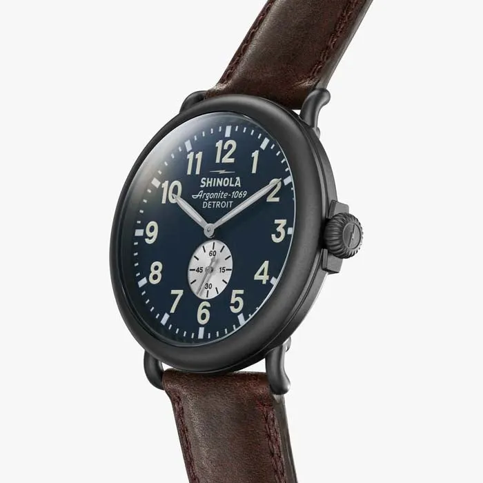 The Runwell 47mm - Midnight Blue Velvet sold by Cave and Post product image thumbnail 3